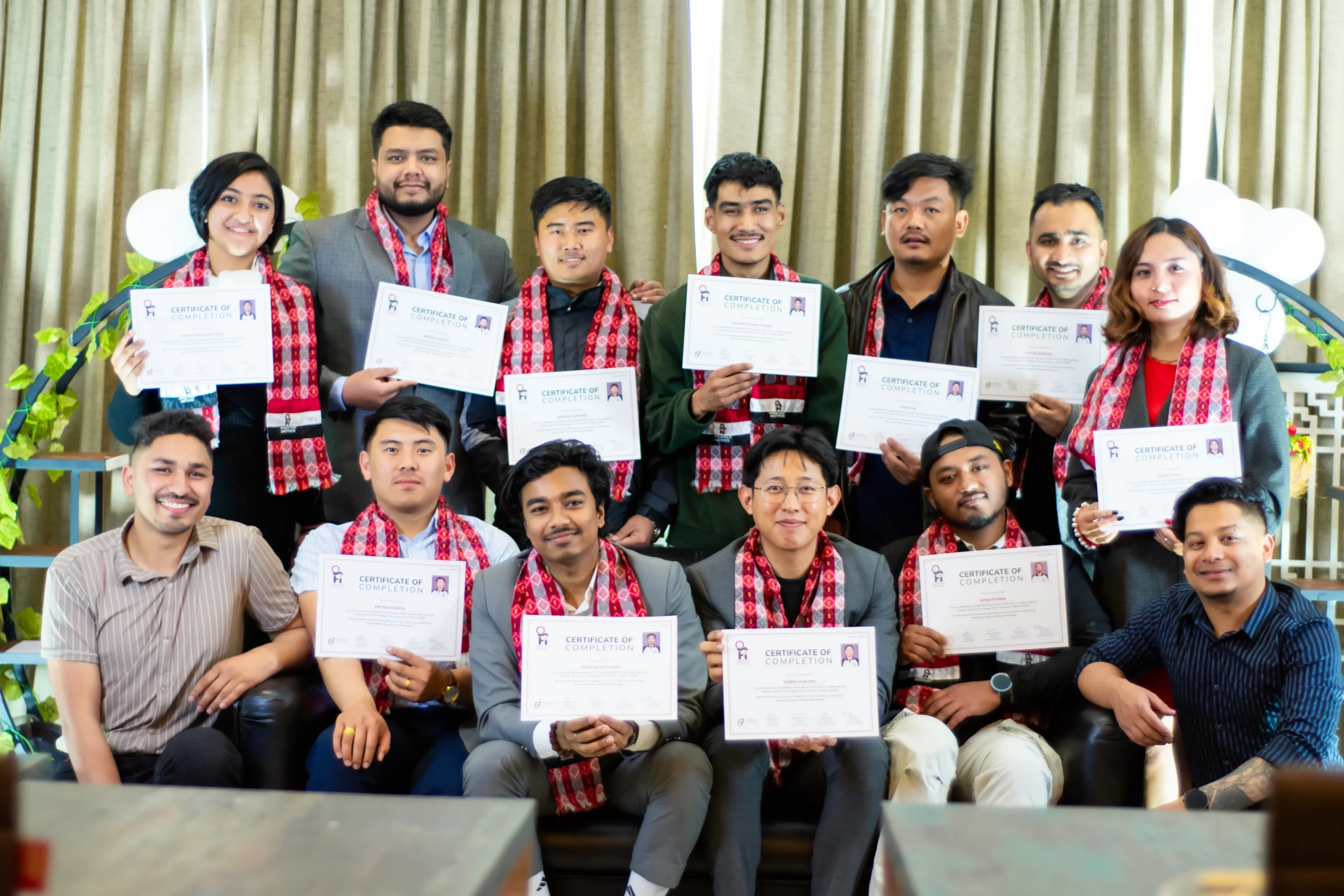 Graduation images at Omega Film Institute – Best Film Institute in Nepal
